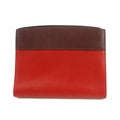 Prada Calfskin Bicolor Red x Burgundy Shoulder Bag #2936 by Bolt Boutique