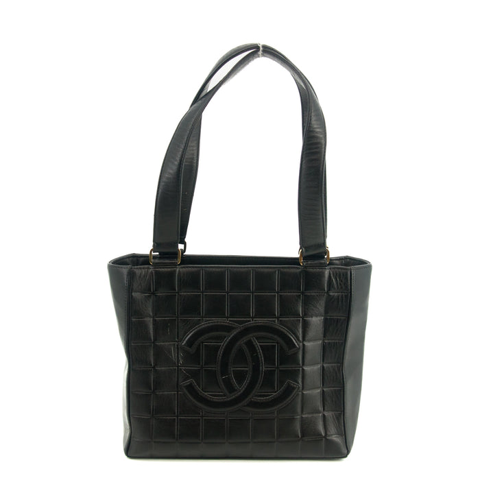 Chanel Chocolate Bar Black Lambskin Tote Bag 2 Series #2939 by Bolt Boutique