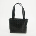 Chanel Chocolate Bar Black Lambskin Tote Bag 2 Series #2939 by Bolt Boutique