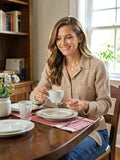 Gibson Home Ogalla 16-Piece Dinnerware Set-White by Vanessa Jane