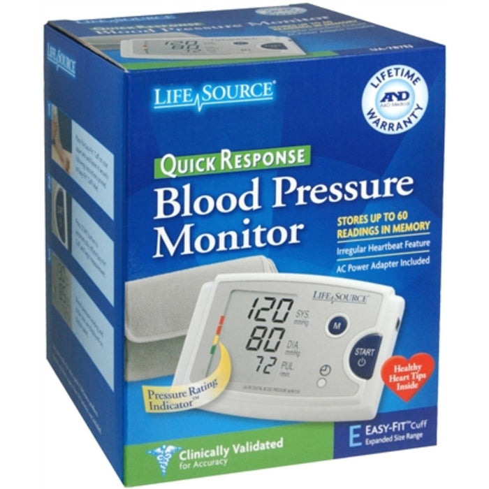LifeSource Quick Response Blood Pressure Monitor Com Easy-Fit Cuff by Pasteur Pharmacy