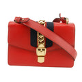 Gucci Red Sylvie Sherry Line Leather Shoulder Bag #2943 by Bolt Boutique