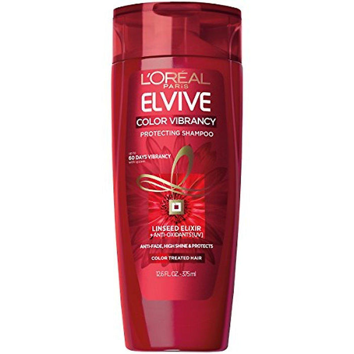 L'Oreal Shampoo, Protecting, Color Vibrancy, Linseed Elixir Anti Oxidants [Uv] 12.6 Oz by Pasteur Pharmacy