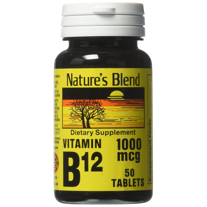 Nature's Blend Vitamin B12 1000 Mcg Tablets 50 Ct by Pasteur Pharmacy