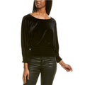 Vince Camuto Smocked-Hem Velour Blouse by Vanessa Jane