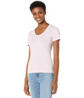 Three Dots Cotton Scoop Neck Tee, Size XS by Vanessa Jane