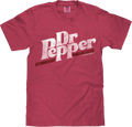 Tee Luv x Comfort Colors Distressed Dr Pepper Logo T-Shirt - Brick Red by Tee Luv