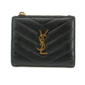YSL Saint Laurent Black Cassandre Matelasse Bifold Wallet #2965 by Bolt Boutique