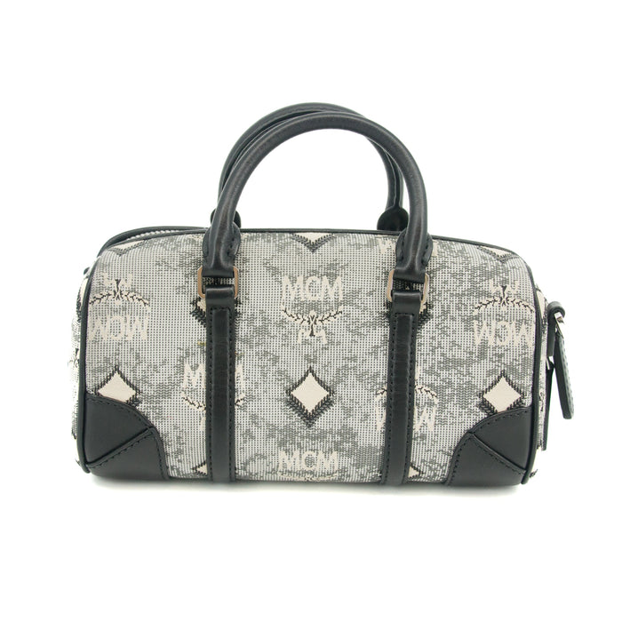 MCM Aren Boston Jacquard Small 2 Way Shoulder Bag #2967 by Bolt Boutique