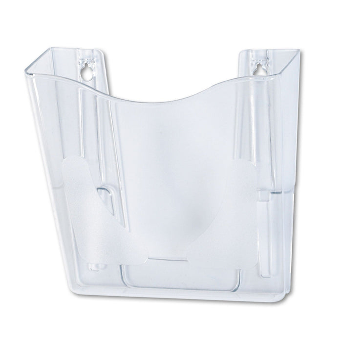 deflecto Euro-Style DocuPocket Portrait Wall File, A4/Letter/Magazine/Portfolio Size, 10.25" x 4" x 10", Clear