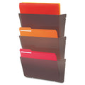deflecto Unbreakable DocuPocket Wall File, Legal Size, 17.5" x 3" x 6.5", Smoke