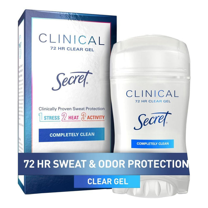 Secret Clinical Strength Antiperspirant & Deodorant Clear Gel - Completely Clean - 1.6oz by Pasteur Pharmacy