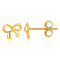 14k Yellow Gold Bow Style Post Earrings by Bids.com