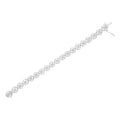 .925 Sterling Silver 1.0 Cttw Diamond Nested Circle Miracle Set Open Wheel 7" Fashion Link Bracelet (I-J Color, I3 Clarity) by Bids.com