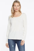 NYDJ Womens Long Sleeved Scoopneck T-Shirt by Vanessa Jane