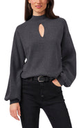 Vince Camuto Extended Shoulder Keyhole Top, Size Small by Vanessa Jane