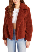 BB Dakota by Steve Madden Womens Teddy as She Goes Faux Fur Teddy Coat, XS by Vanessa Jane