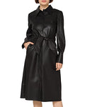 Gracia Puff Sleeve Trench Coat, Size Small by Vanessa Jane