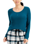 Charter Club Ribbed Henley Pajama Top by Vanessa Jane