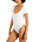 Jenni Square Neck Ribbed Bodysuit by Vanessa Jane