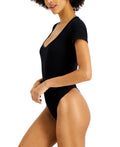 Jenni Square Neck Ribbed Bodysuit by Vanessa Jane