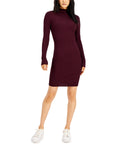 Hooked Up by IoT Juniors Ribbed Mock-Neck Sweater Dress by Vanessa Jane