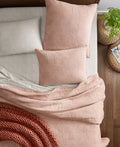 Oake Cotton Geo Stitch Cotton Faux Embroidery Coverlet by Vanessa Jane