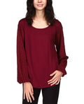 Michael Kors Open Neck Long Sleeve Top by Vanessa Jane