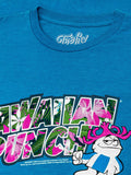 Hawaiian Punch Floral Print T-Shirt - Blue by Tee Luv