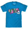 Hawaiian Punch Floral Print T-Shirt - Blue