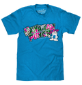 Hawaiian Punch Floral Print T-Shirt - Blue by Tee Luv