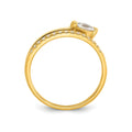 Cubic Zirconia Fashion Snake Pave Ring by Fine Color Jewels