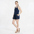 Roxy Women's Extratropical Halter Romper, Dress Blue, XS by Vanessa Jane