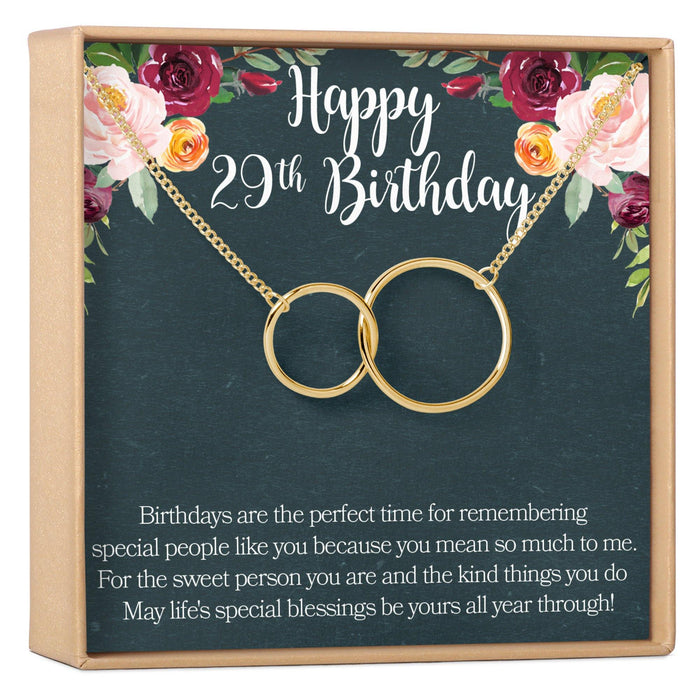 29th Birthday Necklace by Dear Ava