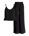 Boston Proper Gauze Blouson Top And Wide Leg Lounge Set, Medium by Vanessa Jane