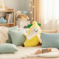 Peeled Banana Plush Toy | Soft & Cuddly Stuffed Animal by ozznekshoes