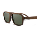 Flyer | Natural w/ Green | Wooden Sunglasses by TMBR