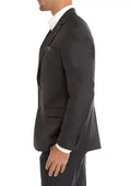 Lauren Ralph Lauren Solid Classic Fit Charcoal Sport Coat, Size 52Short by Vanessa Jane