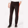 Calvin Klein Mens Velvet Stripe Slim-Fit Trouser Pants by Vanessa Jane