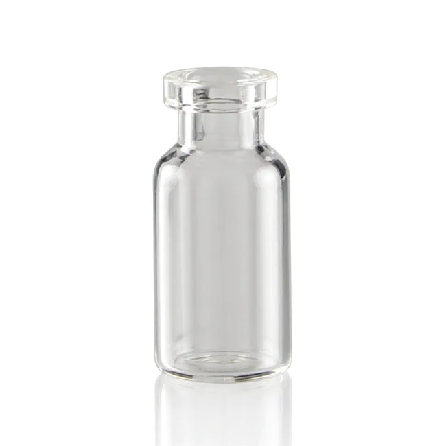 MEDISCA 2 mL Clear Type I Borosilicate Glass Serum Vials, 13 mm Crimp Finish (Case of 608) by Pasteur Pharmacy