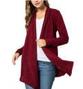 Spadehill Womens Tie Waist Lightweight Long Sleeve Cardigan, Size Small by Vanessa Jane