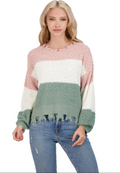 Jolie and Joy by Fct With Love Womens Crew Neck Drop Shoulder Pullover by Vanessa Jane