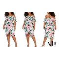 City Chic Womens Plus Love Me Do Floral Print Off-The-Shoulder Party Dress, 14 by Vanessa Jane