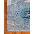 Unique Loom Chromatic Avalon Light Blue Area Rug Rectangle, 90 x 120 by Vanessa Jane