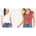 American Rag Juniors Ruffled Top, Large by Vanessa Jane