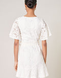 Le Lune Faux Wrap Lace Dress by Boutique 23