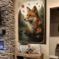 Autumn Fox Double Exposure Wall Art by Tailored Canvases