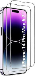 iPhone 14 Pro Max 6.7-inch Protection Kit Bundle - FingerGrip Series Case with Tempered Glass Screen and Camera Protector (Red) by Zerodamage Sahara Case LLC