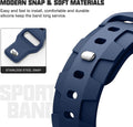 Silicone Band For Apple Watch Series 11/10/9/8/7/6/5/4/ SE / Ultra 1/2/3 by Arleathercraft