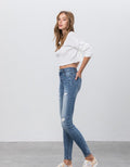 Everyday Mid Rise Ankle Skinny Jeans by Boutique 23